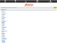 Tablet Screenshot of bigredcaravanparts.com.au